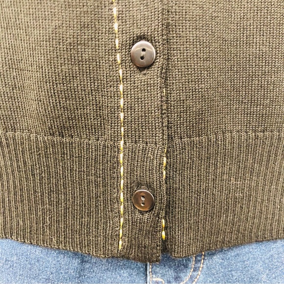 Ann Taylor Black Metalic Embroidered Cardigan - Picture 4 of 16